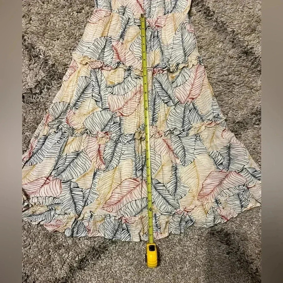 Sim and Sam, dress, M, yellow blue, long (F107) - Picture 10 of 11